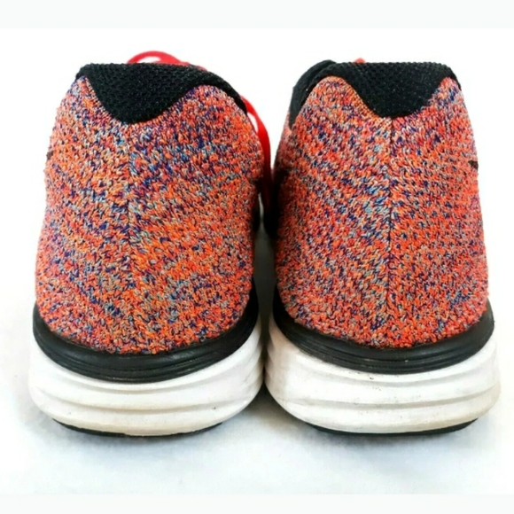 Nike Flyknit Lunar 3 Orange Running Sneakers 9.5 - Picture 4 of 5